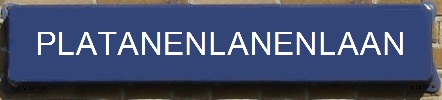 Bordje PLATANENLANENLAAN